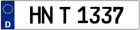 Trailer License Plate